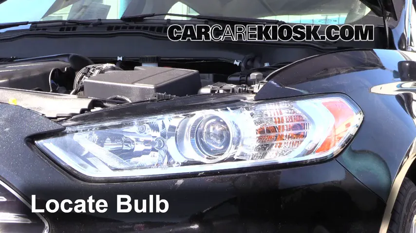 2013 Ford Fusion SE 2.0L 4 Cyl. Turbo Lights Highbeam (replace bulb)